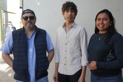 Iván Bejar, Iktan y Jessica Vázquez.