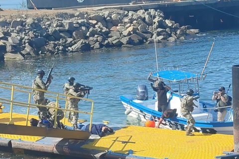 Realizan simulacro elementos navales