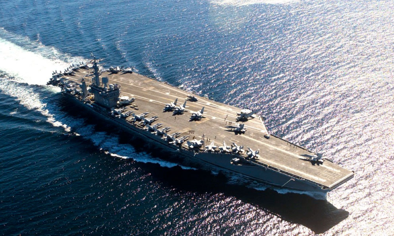 Anuncia EU despliegue de portaaviones Nimitz en el mar Caribe