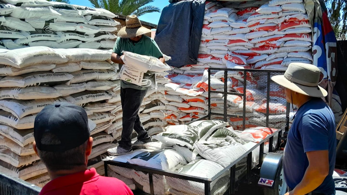 Finalizará la entrega de fertilizantes en BC