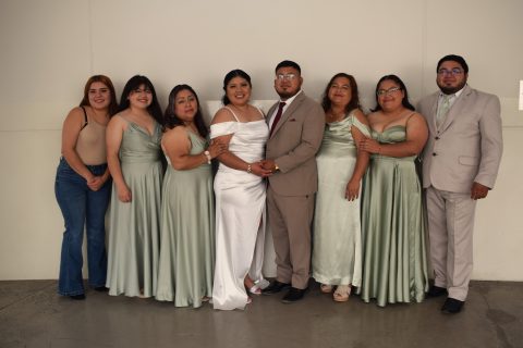 Perla Torres, Yulissa Osorio, Reyna Flores, Lizeth Karely Antonio, Julio César Osorio, Olga Lidia Rosario, Ana Osorio y Ramón Osorio.
