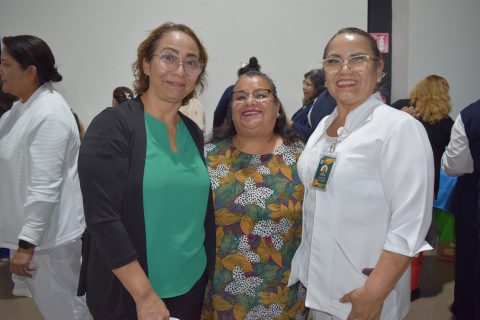 Azucena Martínez, Celmira Castro y Matty Vázquez Cruz.
