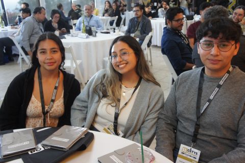 Giselle Sarmiento, Suhey Ibarra y Daniel Vargas. 
