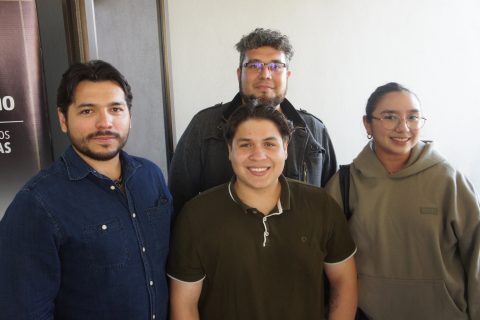 Andrés Araiza, Carlos Coronado, Víctor González e Itzel Ruiz.