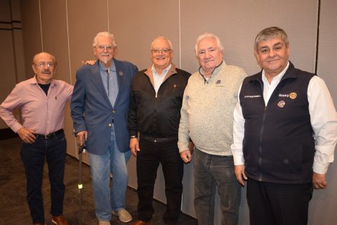 Rodolfo Flores, Mario Ruanova Zárate, Carlos Jauregui, Julio Casas y Octavio Sánchez Ramonetti.