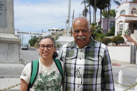 Cynthia Castillo y Julio Salinas, presidente del Patronato del Centro Histórico.