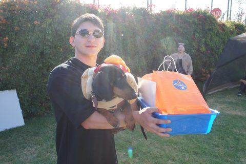 Gael y Rocky, ganador del concurso de disfraces.