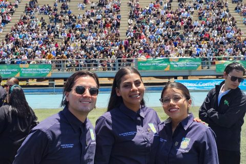 Andrés Bayón, Ana Martínez y Michelle Sánchez.