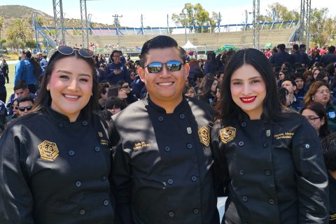 Alexia Laguna, Luis Solano y Dayana Meyer.
