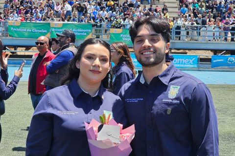Litzy Loza y Erik Gómez.
