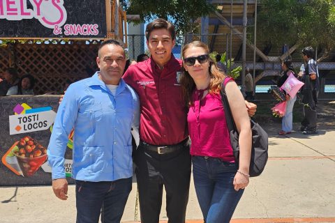Gabriel Galindo, Alexis Galindo y Rocío Galaviz.