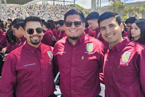 Efrén Esparza, Alexis López y Alexis Ibarra.