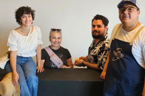 Samantha Fimbres, María Fimbres, Ramón Valenzuela y Alejandro Burgos.