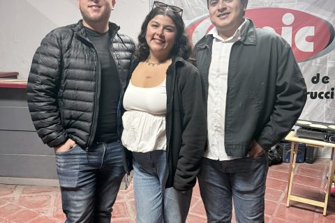Walter Horta, Abhril Ibarra y Ángel García.