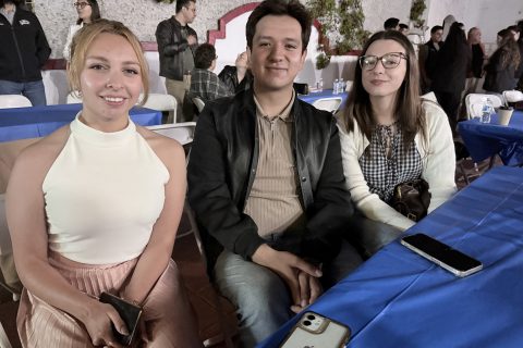 Maya Cofiño Garnica, Jonatan Arias y Danna Álvarez.