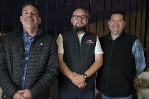 Edgar Morales, César Madrigal y Jesús Rocha. 