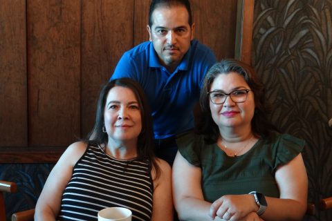 Ramón Frías, Sandra Ibarra y Migdalia Chávez.
