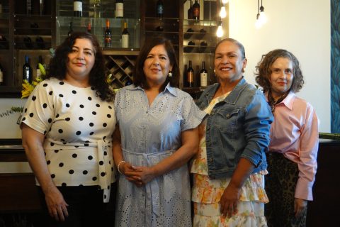 Socorro Encarnación, Paty Ibarra, Magui Enciso y Norma Escobar.