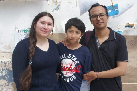 Irma Yomira Palomares, Joel Emanuel y Fidel Gómez Córdoba.