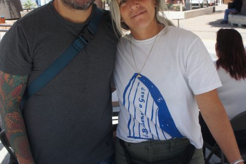 Pablo Ramírez de Conexiones Climáticas, y Beatriz Ibarra de Nosotras y el Mar.