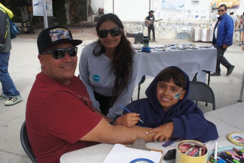 Napo, Nadia y Sion.