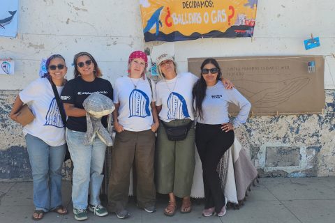 Las integrantes del colectivo Nosotras y el Mar se tomaron la fotografía del Recuerdo.