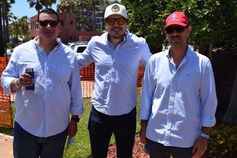 Samuel Zúñiga, Juan Rangel y Jorge Hurtado. 