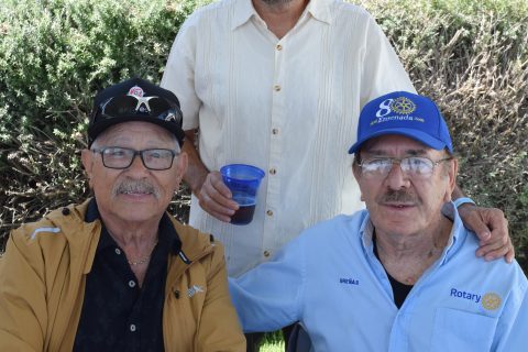 Víctor Román, Alejandro Castañeda y Rodolfo Flores. 
