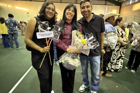 Mariana Parrazales, Natalia Illescas y Barulio Juárez.