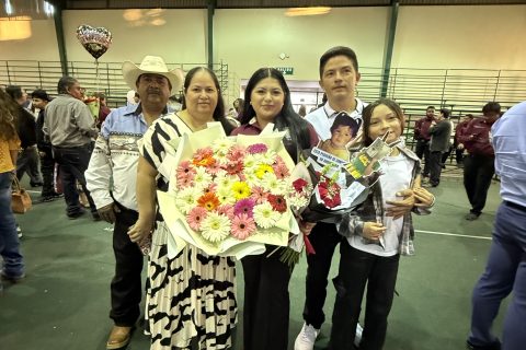 Oswaldo Barrios, Selene Miranda, Anahí Barrios, Alexis Atienso y Lucía.
