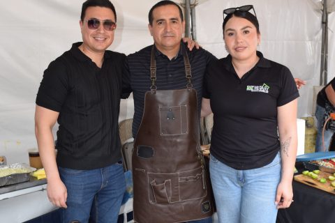 Rubén Espinoza, Julio Pineda y Karem Ponce. 