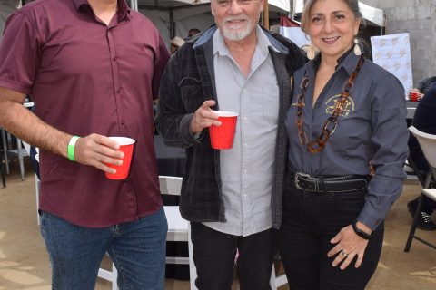 Esfandiar Jahangiri, Raúl Michel y Rosalba Pinto.