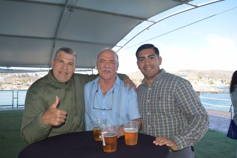 Rigoberto Geraldo, Roberto Gaxiola y Andrés Geraldo. 