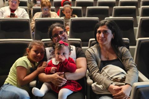 Nataly, Estela de Santacruz, Daila Daniela y Merelyn Andrade.