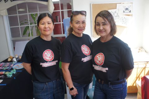 Liliana, Noriko y Jacqueline.