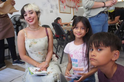 Frida, Luna y César.