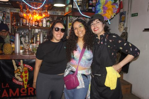 Gaby Flores, Dzoara Rubio y Laura Márquez.