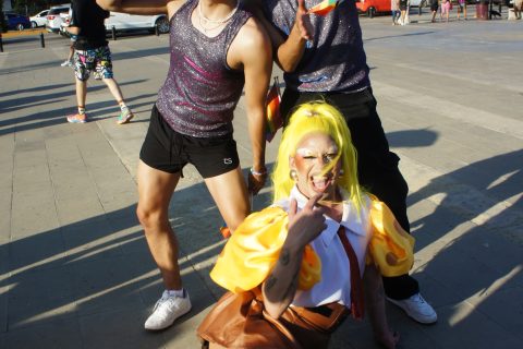 Irvin Magaña, Abraham Rodríguez y Ariana Channel.