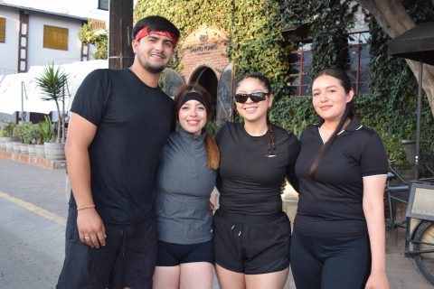 Alfonso Francisco Fernández, Eunice Serrano, Dania Soto y Ximena Sandoval. 
