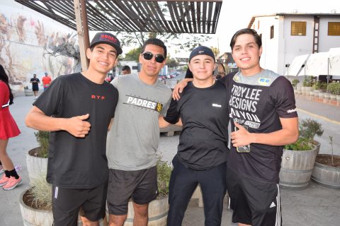 Dylan Cortez, Norberto Aguilar, Cristopher López y Ángel Moreno. 