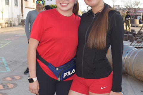 Sofía y Montse. 
