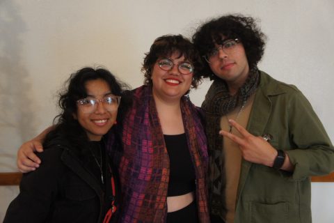 Ximena, Milla y Gabriel.