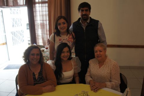 Michelle Labrada, Rubén Reynoso, Gina Navarrete, Yuliana Huízar y Gloria de Labrada.