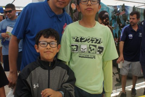 Ángel Ruelas, Ángel Junior y Mateo.