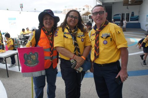 Maribel Parra, Cynthia García y Flavio Mesenguer, organizadores del Encuentro de Manadas de Baja California.