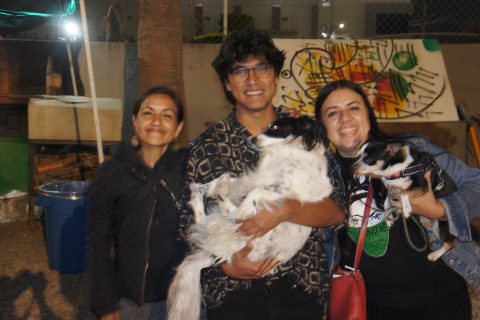 Nelly Calderón, Kevin Contreras y Lucía Espinoza.