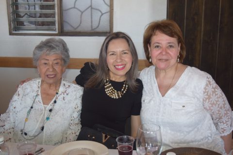 Astrid Gutiérrez, Mónica Panduro y Delia Hunga.