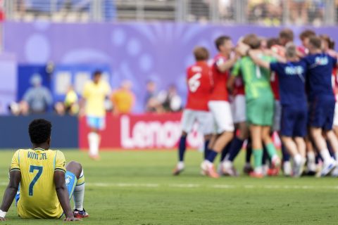 Vinícius Jr no respondió a la exigencia del juego ante los vikingos.