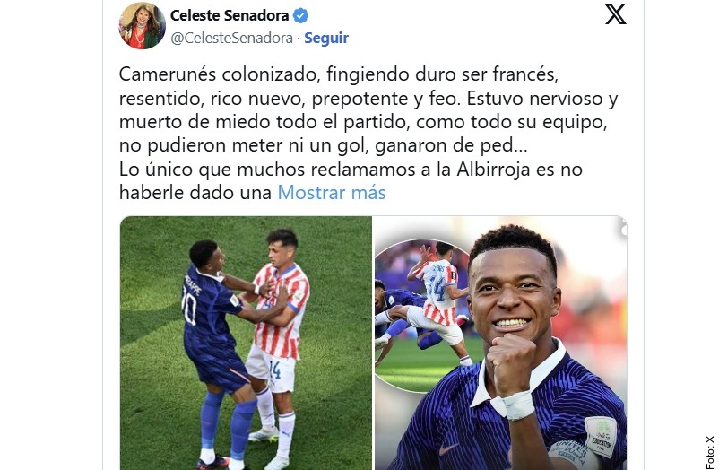 Ataca senadora paraguaya a Kylian Mbappé; él responde