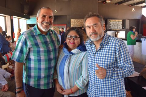 Gustavo Chacón Aubanel, Alma Chacón y Ricardo Vizcarra. 